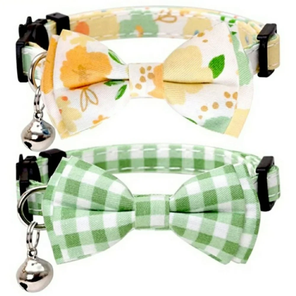 NWT Adjustable Bow Cat Collar, 8-12
